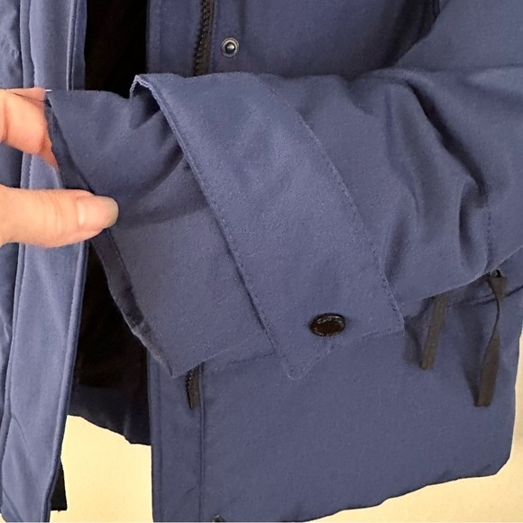 Vince Camuto Quilted Blue Puffer Winter Jacket Large Zip Pockets Detachable Hood - Picture 8 of 13